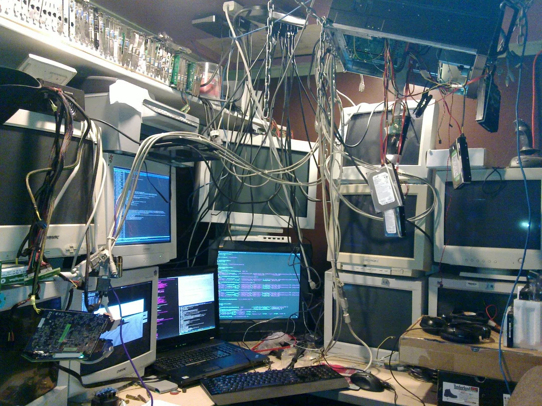 symbolic image of a hacker battle station from reddit