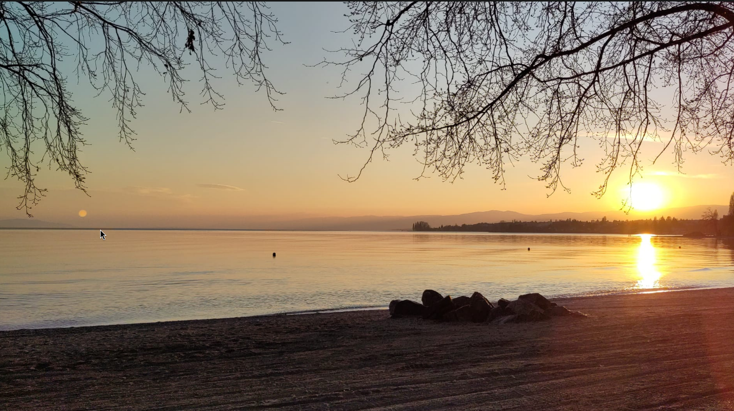 Snap of the Beach in Lausanne